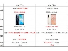 vivo y73s参数配置详细参数（vivo y51s和y73s哪个更好）