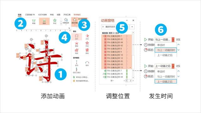 ppt中动态笔画怎么做的（如何利用ppt制作汉字书写动画）(26)