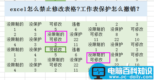 excel,如何,禁止,修改,表格