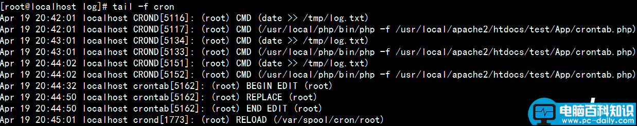 Linux,计划任务,Crontab,日志