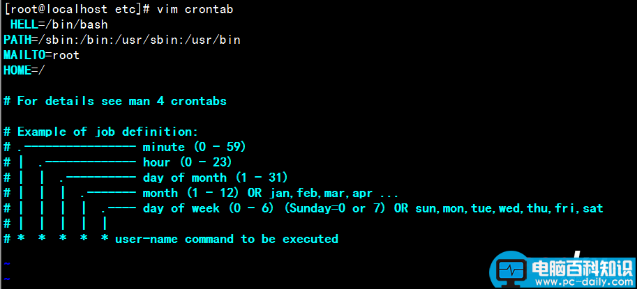 Linux,计划任务,Crontab,配置文件