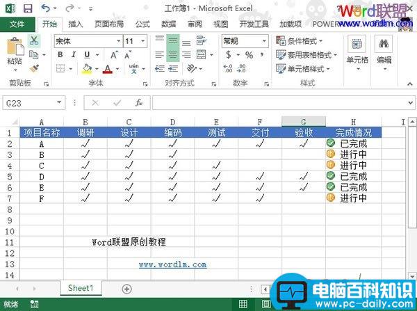 Excel2013,利用,图标,标记,状态