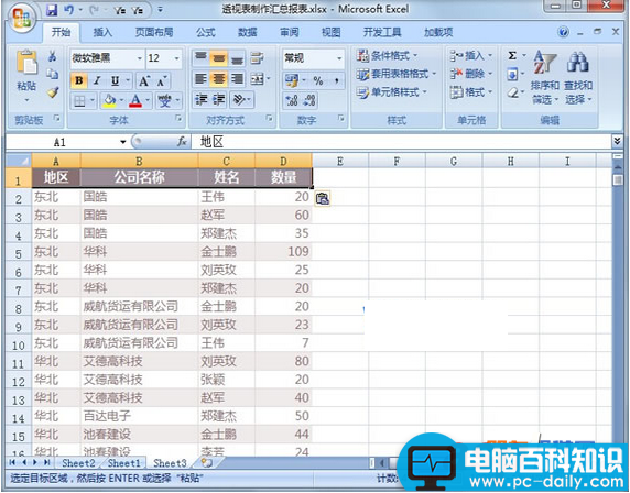 Excel,如何,利用,透视,制作,汇总,报表