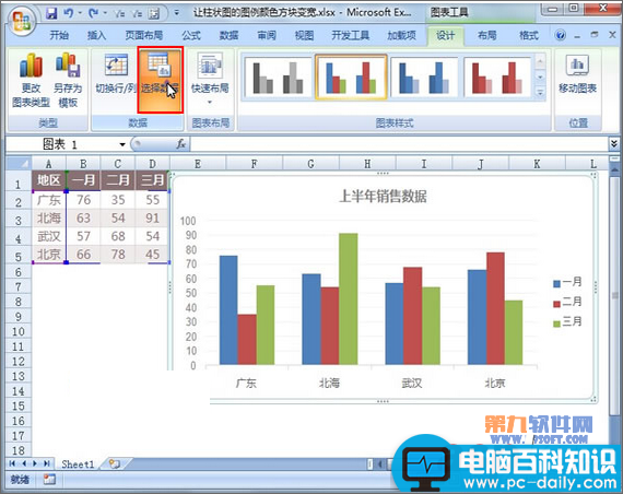 Excel,怎样,设置,柱状,图例,颜色,方块,变宽