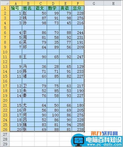 Excel如何批量删除空白行