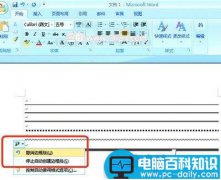 Word2007中加入各种款式的分隔线