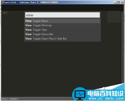 SublimeText,菜单栏