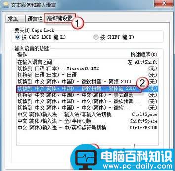 解决Win7输入法切换快捷键失灵