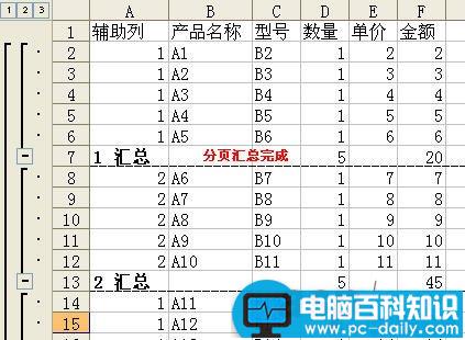 Excel自动分页小计怎么用？