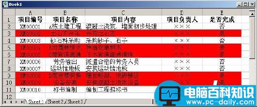 Excel条件格式自动标识特定的记录