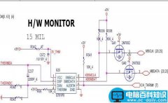 联想天逸200硬件监控部分电路图