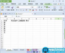 WPS表格2013制作音序检测评分问卷