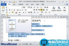 在Word2010文档中使用Office剪贴板