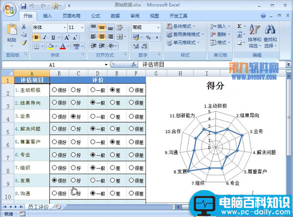 怎样在Excel中制作选择按钮动态图表