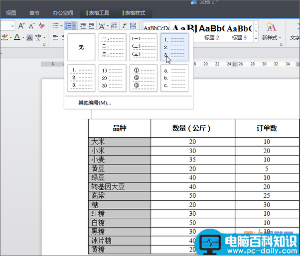 WPS文字如何快速计算插入表格的行、列数