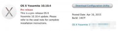 苹果OS X 10.10.4首个测试版来了 仅面向开发者发布