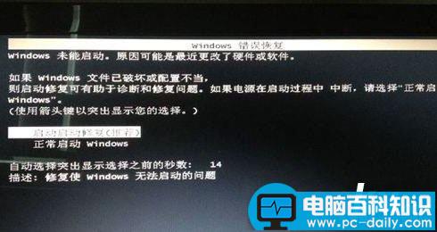Win7,Windows,错误恢复