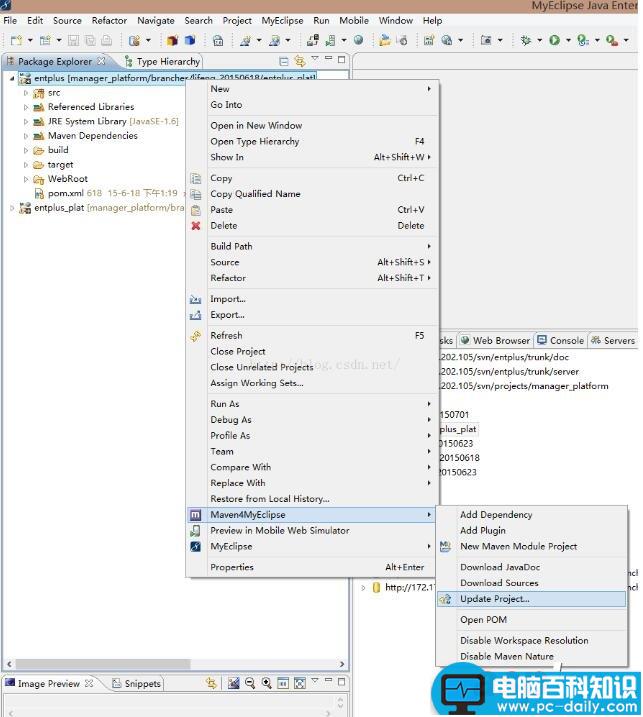 svn,maven项目,myeclipse