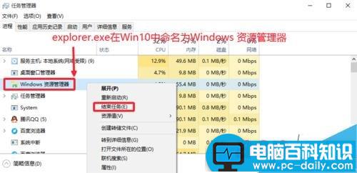 Win10系统中的explorer.exe在哪?怎么重启Windows资源管理器?