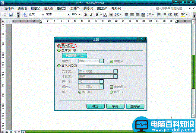 如何使用WORD去水印