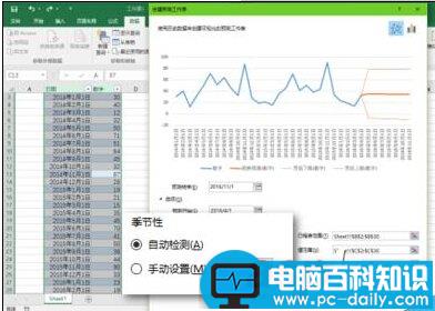 Excel2016的预测工作表forecast该怎么使用?