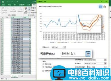 Excel2016的预测工作表forecast该怎么使用?