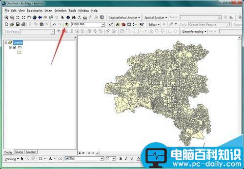 ArcMap地图的显示方式由米改成经纬度的详细教程