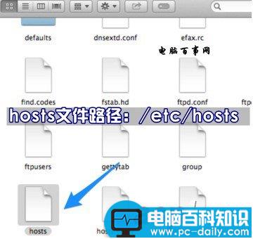 Mac系统,hosts文件,hosts
